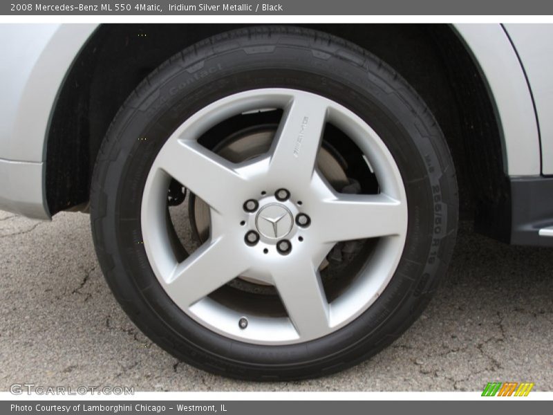 Iridium Silver Metallic / Black 2008 Mercedes-Benz ML 550 4Matic