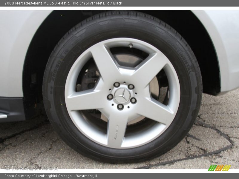 Iridium Silver Metallic / Black 2008 Mercedes-Benz ML 550 4Matic
