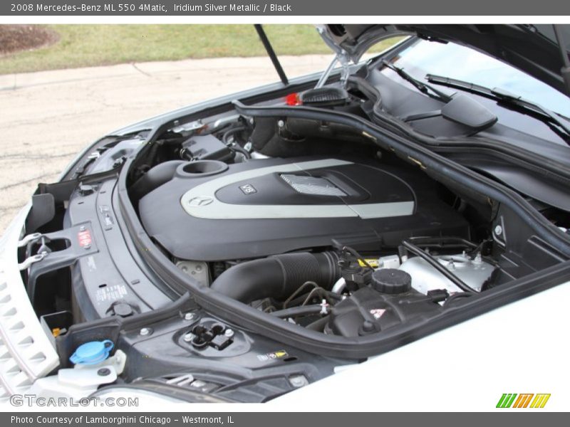 Iridium Silver Metallic / Black 2008 Mercedes-Benz ML 550 4Matic
