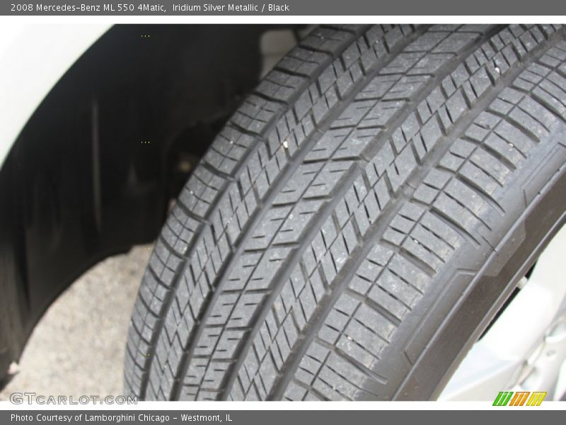 Iridium Silver Metallic / Black 2008 Mercedes-Benz ML 550 4Matic