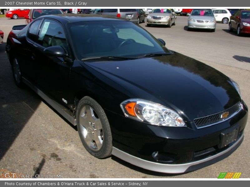 Black / Gray 2007 Chevrolet Monte Carlo SS