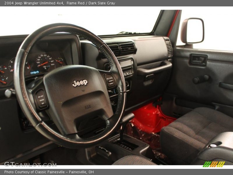Flame Red / Dark Slate Gray 2004 Jeep Wrangler Unlimited 4x4
