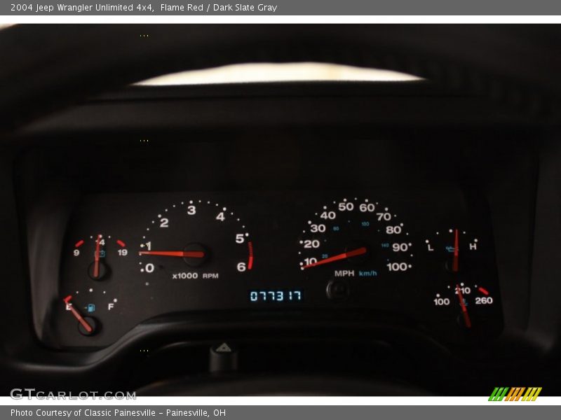 Flame Red / Dark Slate Gray 2004 Jeep Wrangler Unlimited 4x4