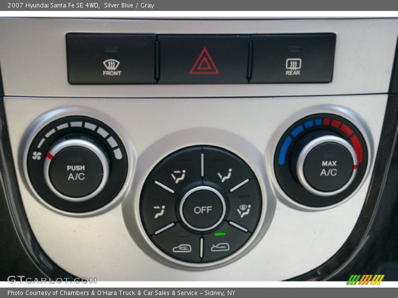 Silver Blue / Gray 2007 Hyundai Santa Fe SE 4WD