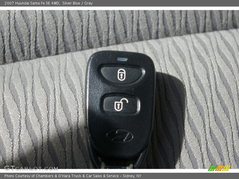 Silver Blue / Gray 2007 Hyundai Santa Fe SE 4WD