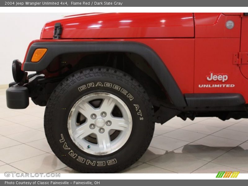 Flame Red / Dark Slate Gray 2004 Jeep Wrangler Unlimited 4x4