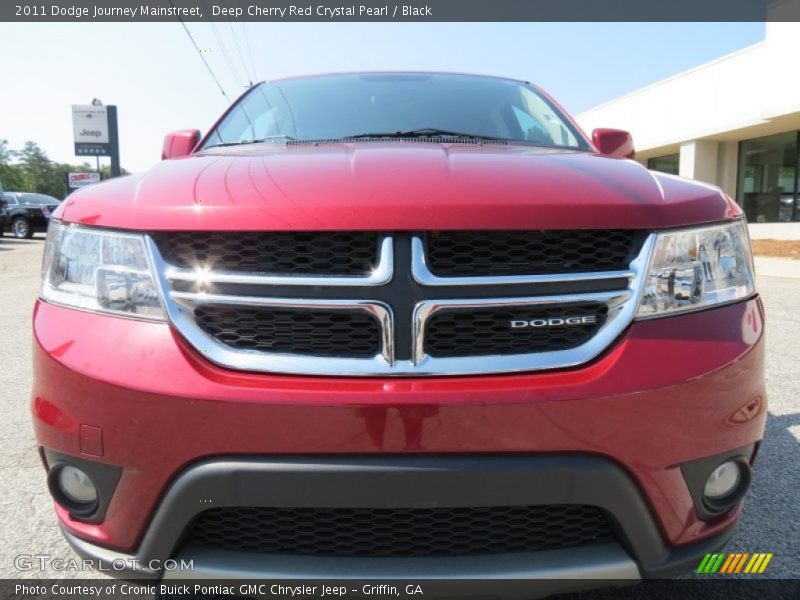 Deep Cherry Red Crystal Pearl / Black 2011 Dodge Journey Mainstreet