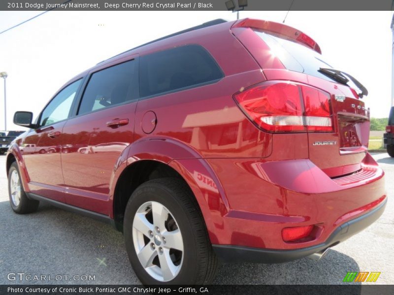 Deep Cherry Red Crystal Pearl / Black 2011 Dodge Journey Mainstreet