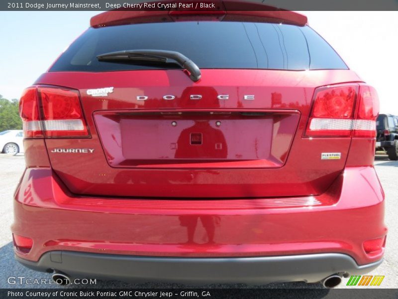 Deep Cherry Red Crystal Pearl / Black 2011 Dodge Journey Mainstreet