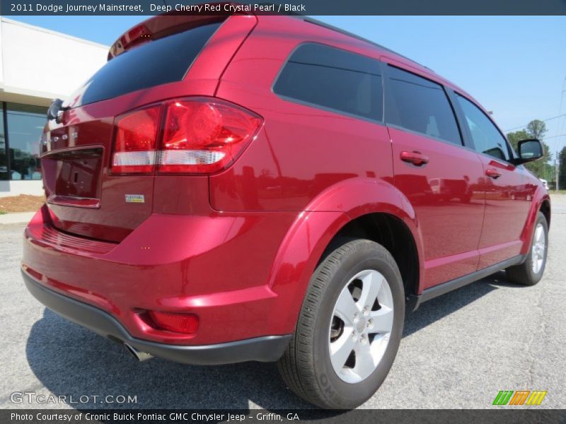 Deep Cherry Red Crystal Pearl / Black 2011 Dodge Journey Mainstreet