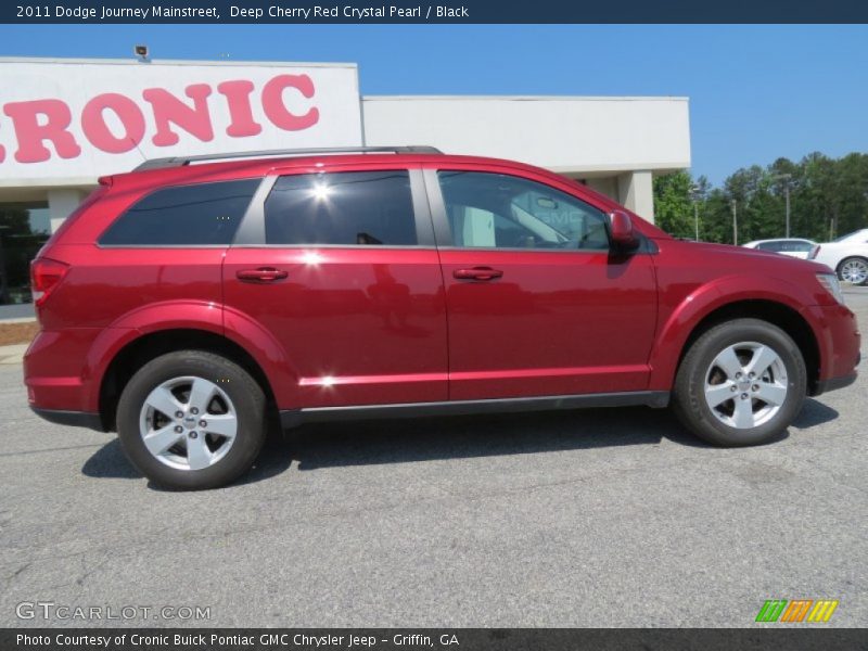 Deep Cherry Red Crystal Pearl / Black 2011 Dodge Journey Mainstreet