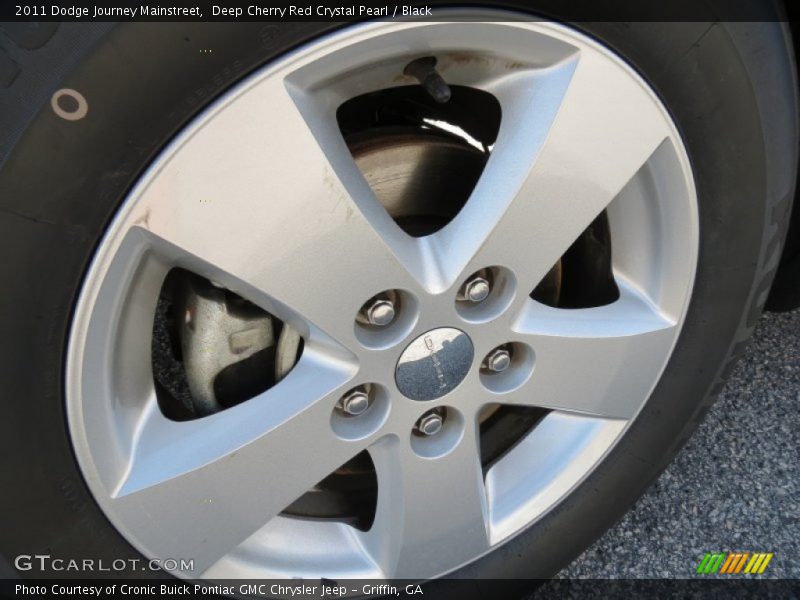 Deep Cherry Red Crystal Pearl / Black 2011 Dodge Journey Mainstreet