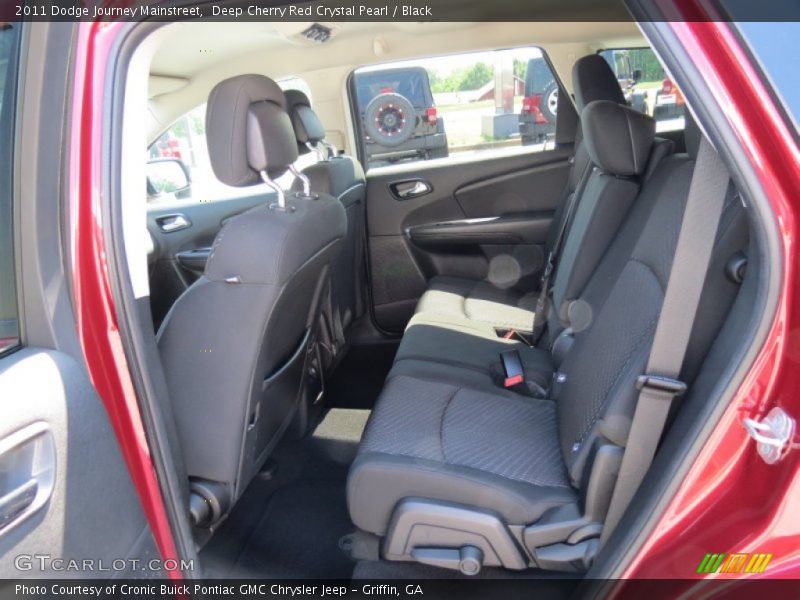 Deep Cherry Red Crystal Pearl / Black 2011 Dodge Journey Mainstreet