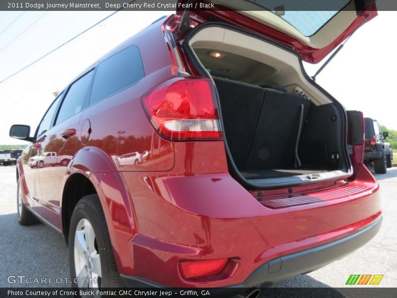 Deep Cherry Red Crystal Pearl / Black 2011 Dodge Journey Mainstreet