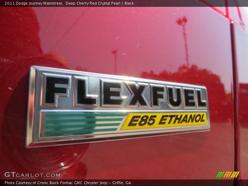 Deep Cherry Red Crystal Pearl / Black 2011 Dodge Journey Mainstreet