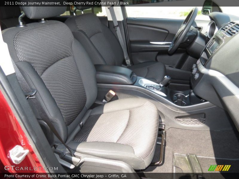 Deep Cherry Red Crystal Pearl / Black 2011 Dodge Journey Mainstreet