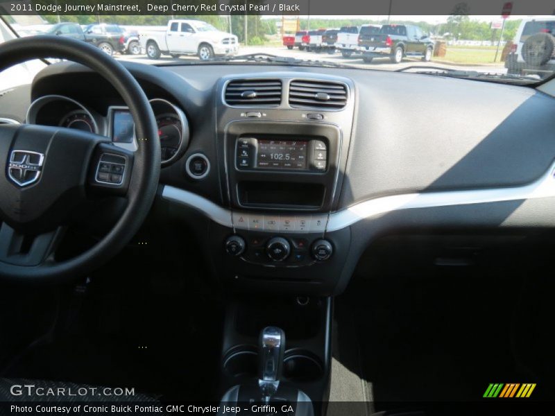 Deep Cherry Red Crystal Pearl / Black 2011 Dodge Journey Mainstreet