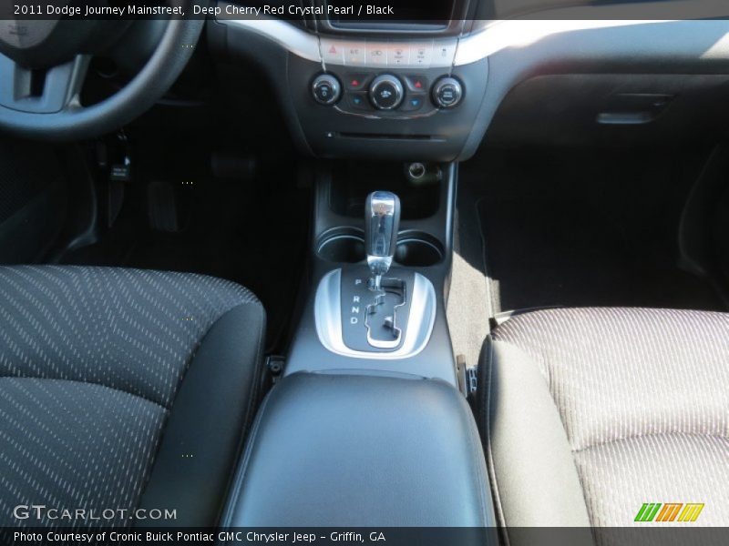 Deep Cherry Red Crystal Pearl / Black 2011 Dodge Journey Mainstreet