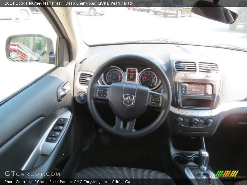 Deep Cherry Red Crystal Pearl / Black 2011 Dodge Journey Mainstreet