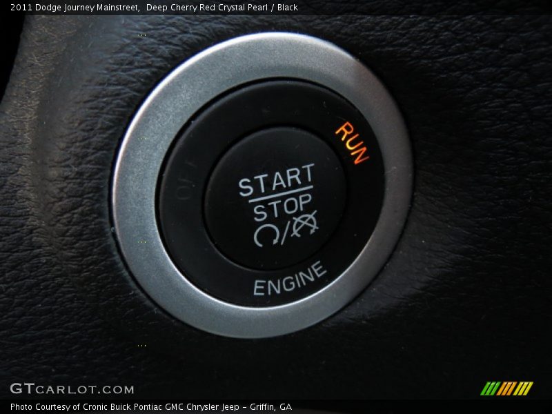Deep Cherry Red Crystal Pearl / Black 2011 Dodge Journey Mainstreet