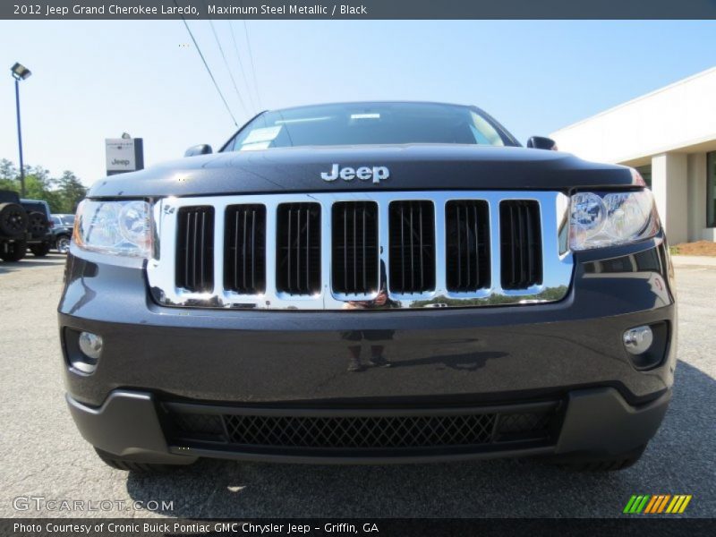 Maximum Steel Metallic / Black 2012 Jeep Grand Cherokee Laredo