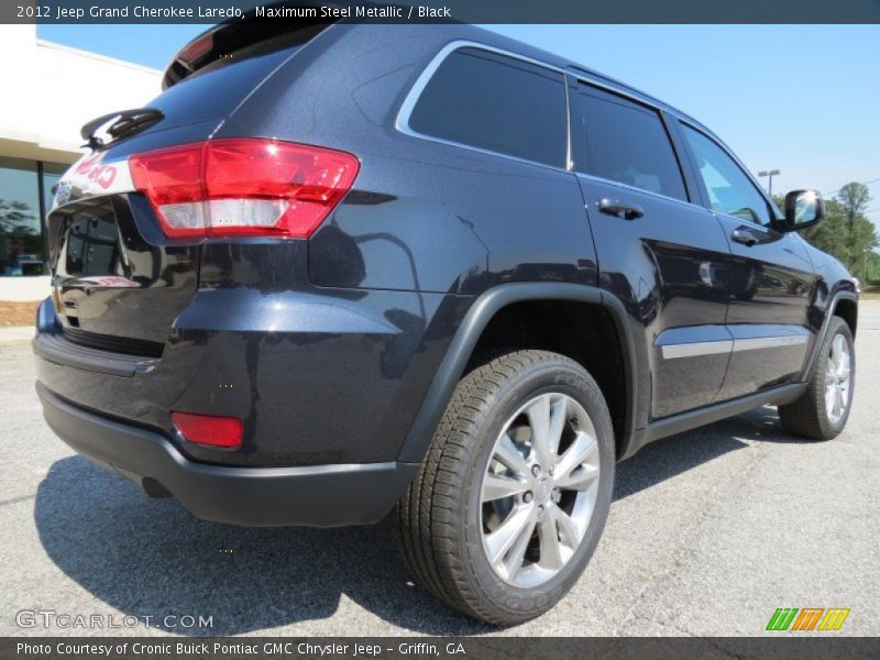 Maximum Steel Metallic / Black 2012 Jeep Grand Cherokee Laredo