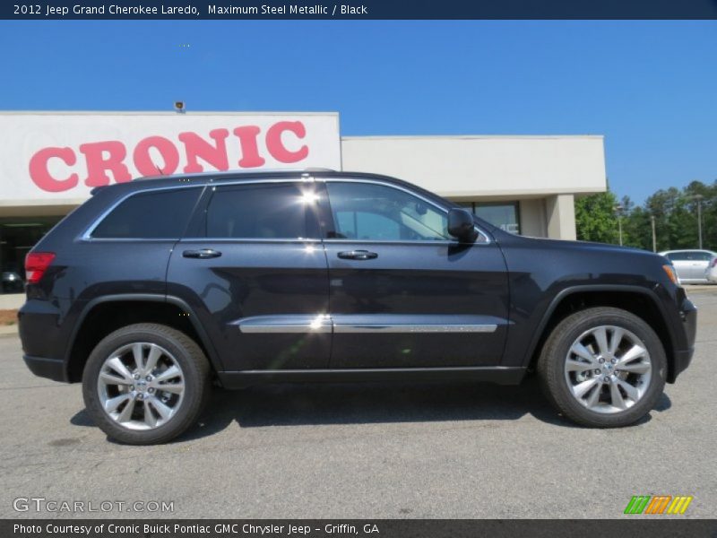 Maximum Steel Metallic / Black 2012 Jeep Grand Cherokee Laredo