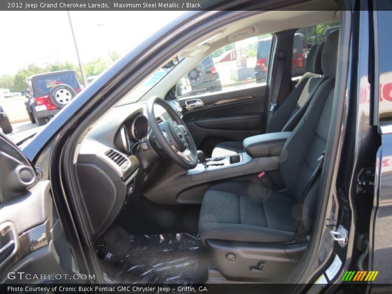 Maximum Steel Metallic / Black 2012 Jeep Grand Cherokee Laredo