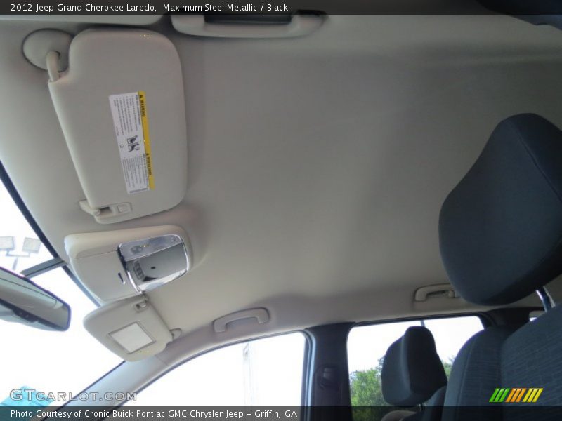 Maximum Steel Metallic / Black 2012 Jeep Grand Cherokee Laredo