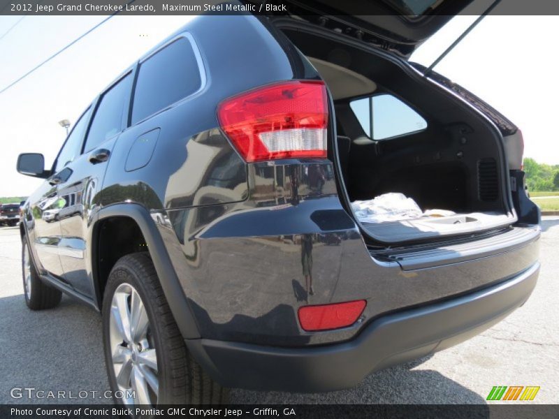 Maximum Steel Metallic / Black 2012 Jeep Grand Cherokee Laredo