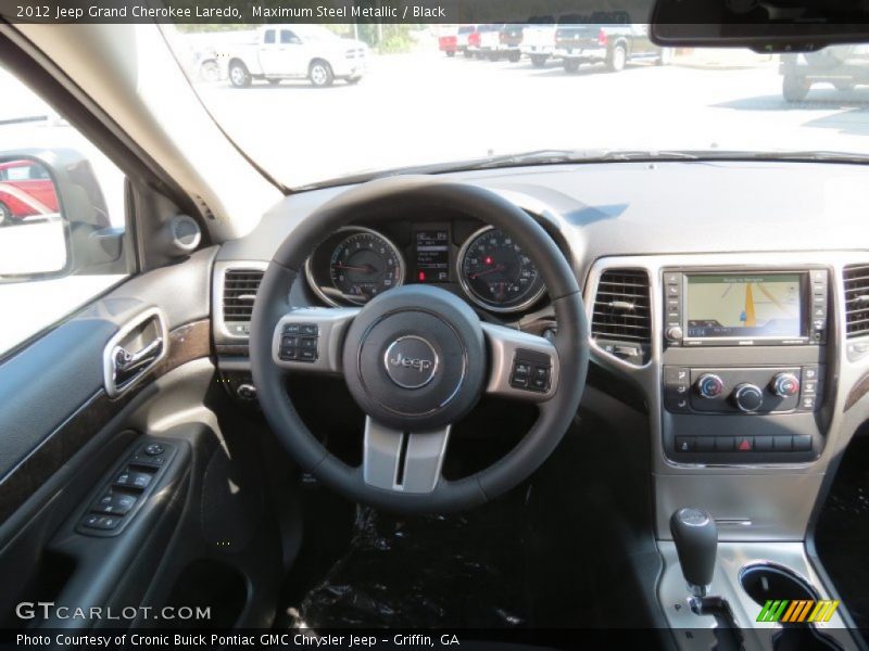 Maximum Steel Metallic / Black 2012 Jeep Grand Cherokee Laredo