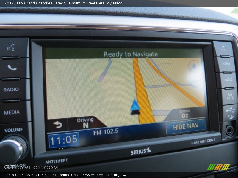 Maximum Steel Metallic / Black 2012 Jeep Grand Cherokee Laredo