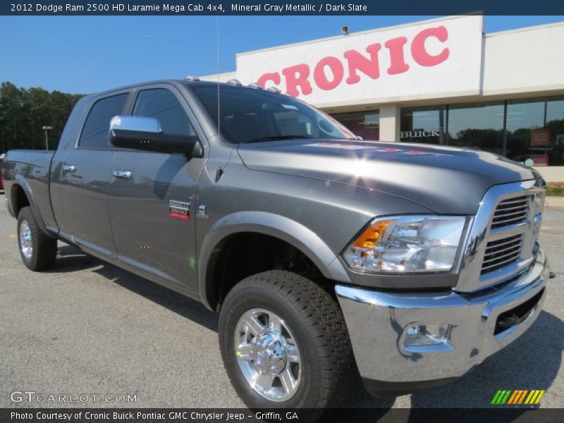 Mineral Gray Metallic / Dark Slate 2012 Dodge Ram 2500 HD Laramie Mega Cab 4x4