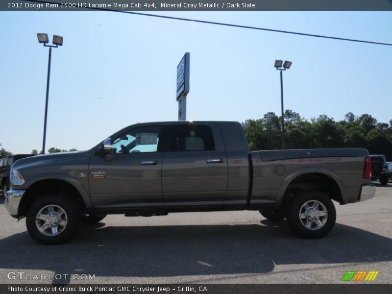 Mineral Gray Metallic / Dark Slate 2012 Dodge Ram 2500 HD Laramie Mega Cab 4x4