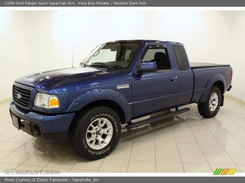 Vista Blue Metallic / Medium Dark Flint 2008 Ford Ranger Sport SuperCab 4x4