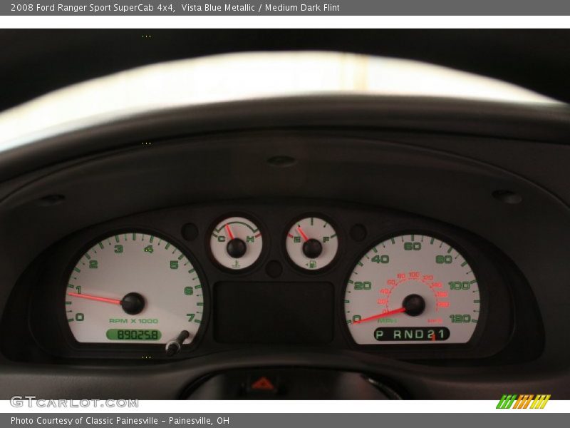 Vista Blue Metallic / Medium Dark Flint 2008 Ford Ranger Sport SuperCab 4x4