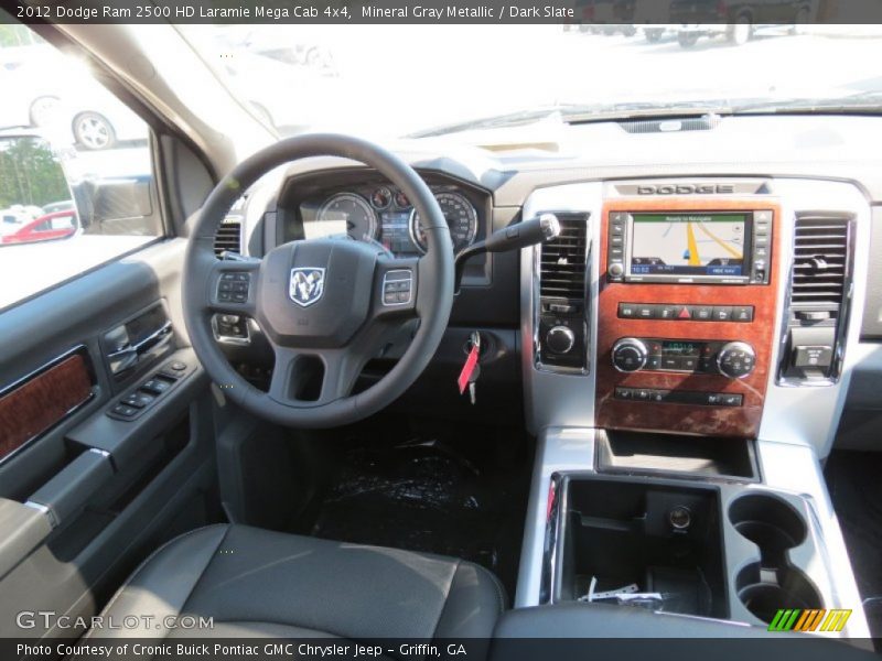 Mineral Gray Metallic / Dark Slate 2012 Dodge Ram 2500 HD Laramie Mega Cab 4x4
