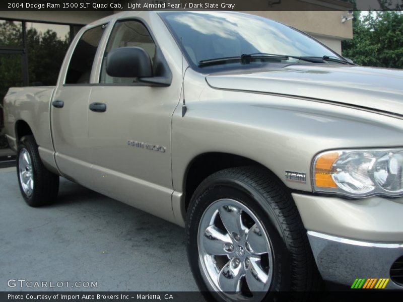 Light Almond Pearl / Dark Slate Gray 2004 Dodge Ram 1500 SLT Quad Cab