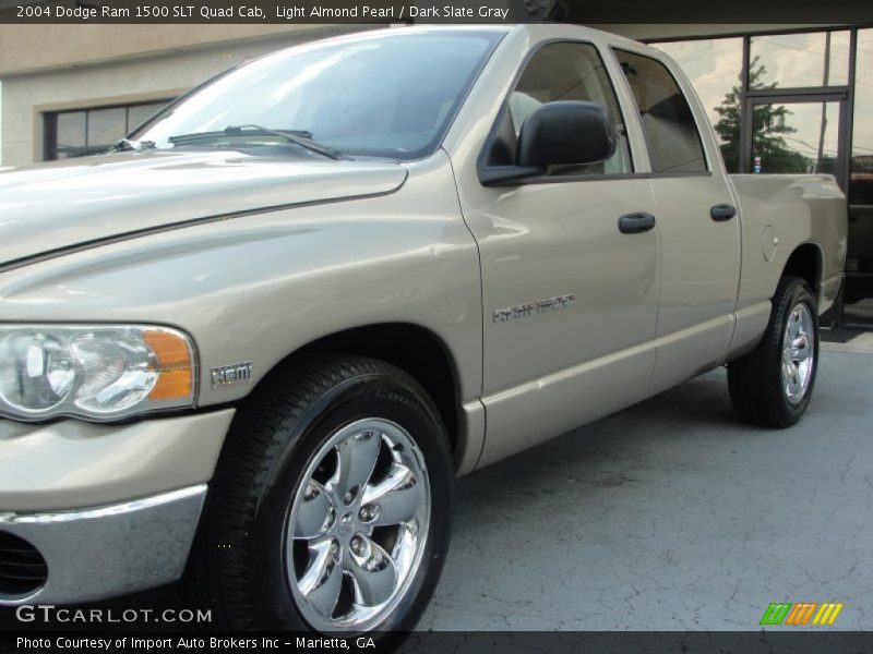 Light Almond Pearl / Dark Slate Gray 2004 Dodge Ram 1500 SLT Quad Cab