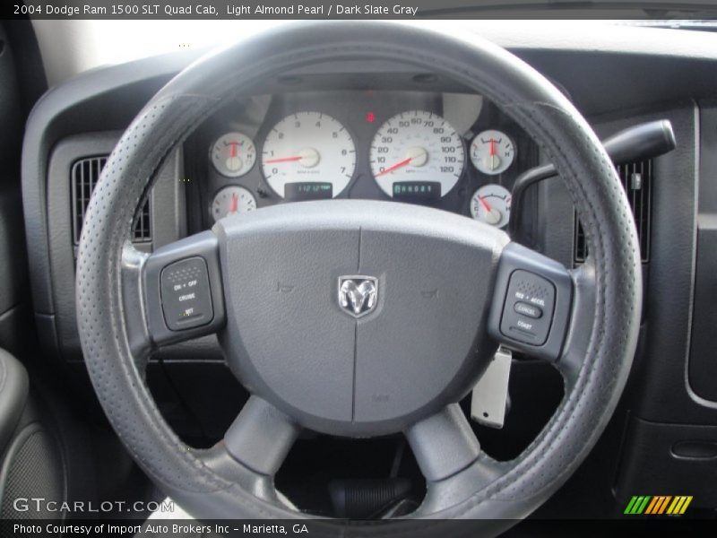 Light Almond Pearl / Dark Slate Gray 2004 Dodge Ram 1500 SLT Quad Cab