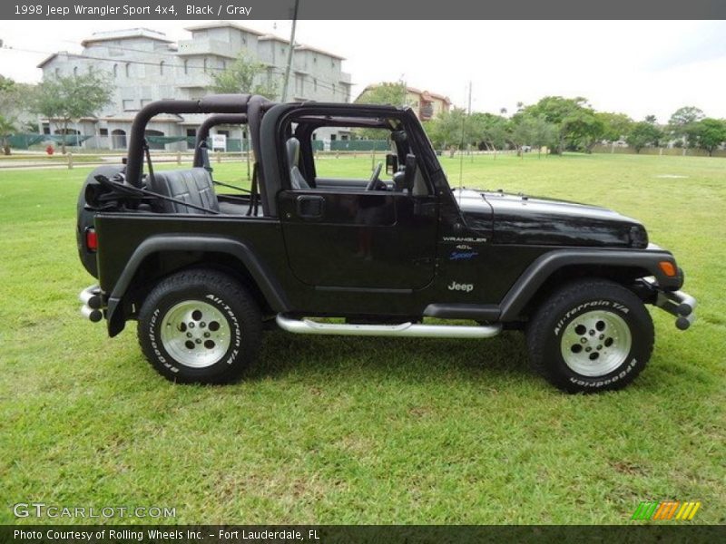 Black / Gray 1998 Jeep Wrangler Sport 4x4
