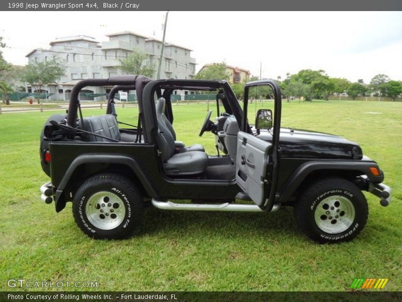 Black / Gray 1998 Jeep Wrangler Sport 4x4