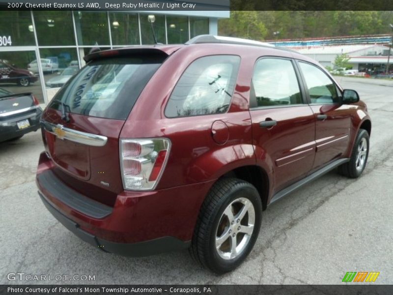 Deep Ruby Metallic / Light Gray 2007 Chevrolet Equinox LS AWD