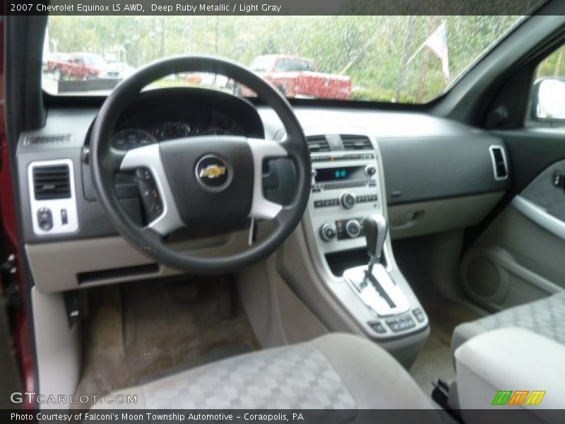 Deep Ruby Metallic / Light Gray 2007 Chevrolet Equinox LS AWD
