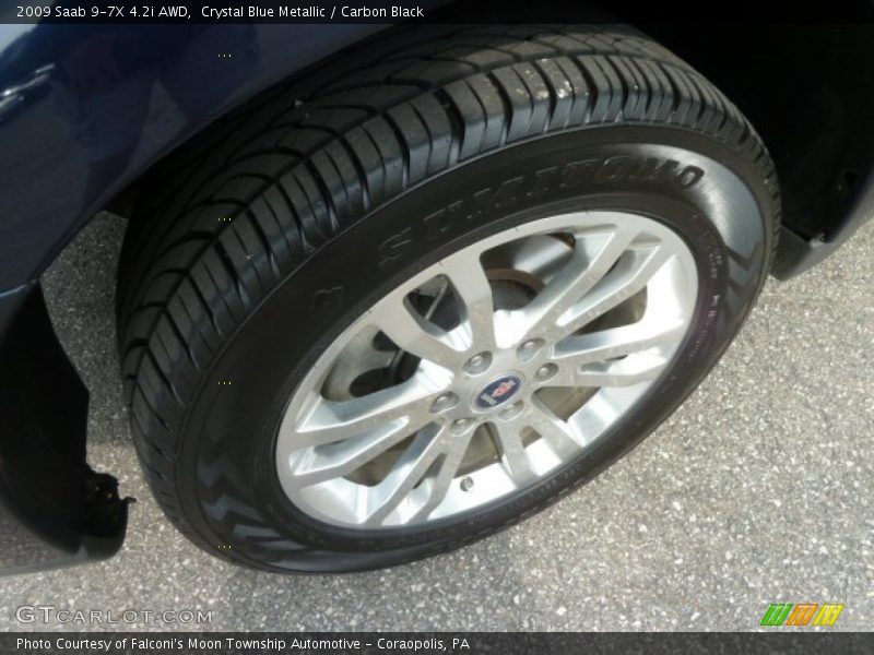 Crystal Blue Metallic / Carbon Black 2009 Saab 9-7X 4.2i AWD