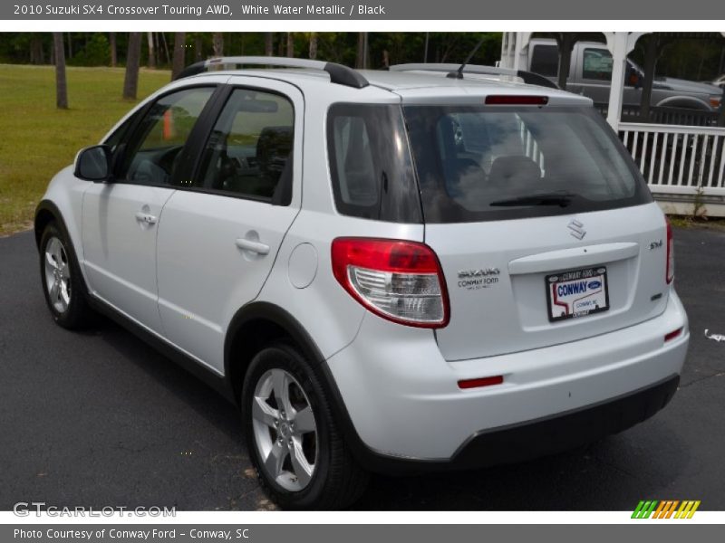 White Water Metallic / Black 2010 Suzuki SX4 Crossover Touring AWD