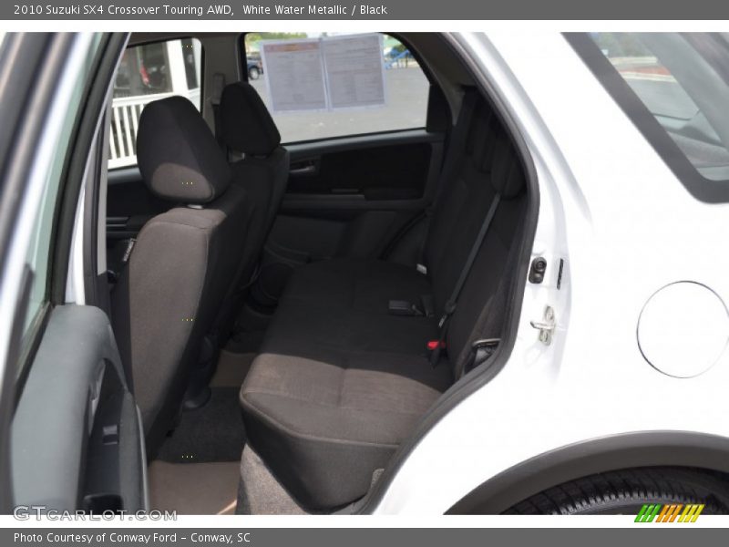 White Water Metallic / Black 2010 Suzuki SX4 Crossover Touring AWD