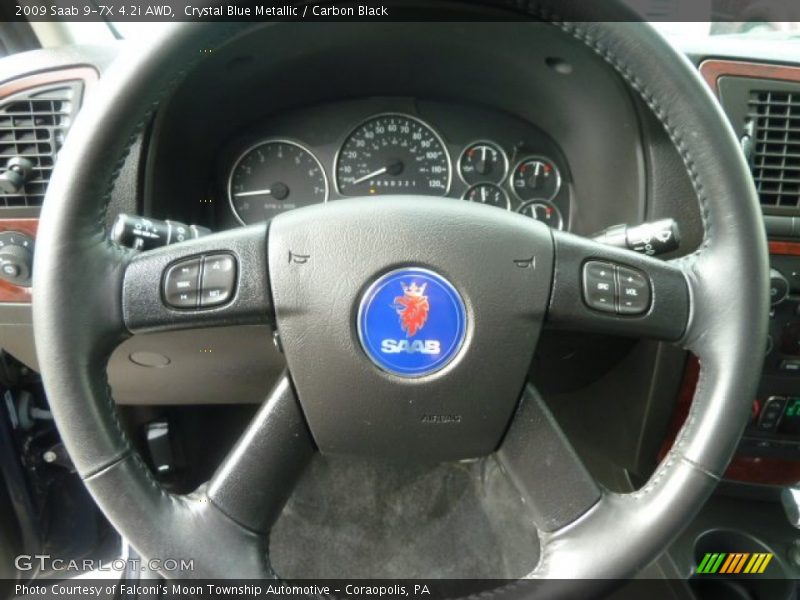 Crystal Blue Metallic / Carbon Black 2009 Saab 9-7X 4.2i AWD
