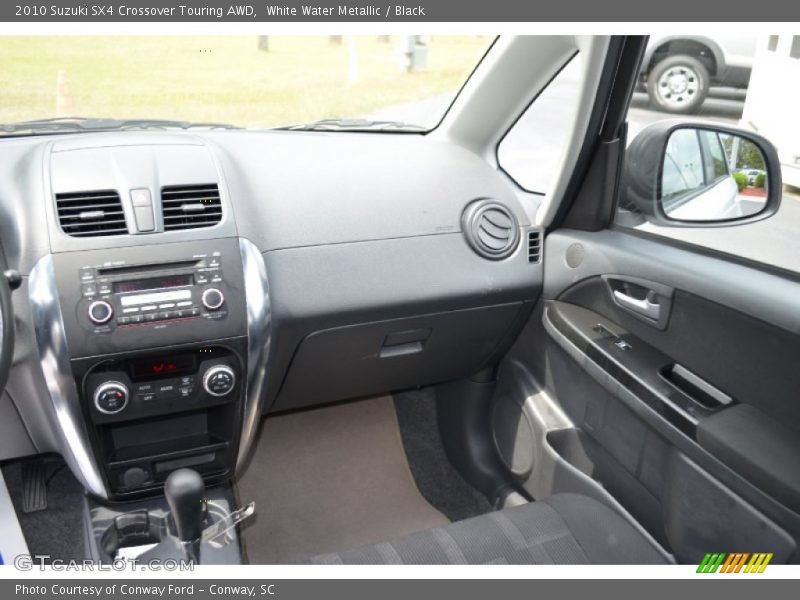White Water Metallic / Black 2010 Suzuki SX4 Crossover Touring AWD