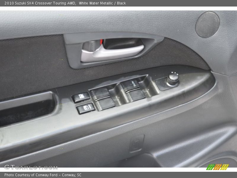 White Water Metallic / Black 2010 Suzuki SX4 Crossover Touring AWD